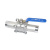 Кран шаровый   ABRA-BV61 под приварку (сварку) ду40 ру40 ABRA-BV61A-Q61F-1000-3A стальной ст. 20